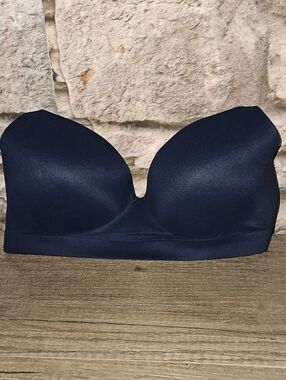 Soma Navy Wire-Free Smooth Seamless Bra